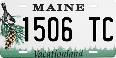 ME license plate 1506TC