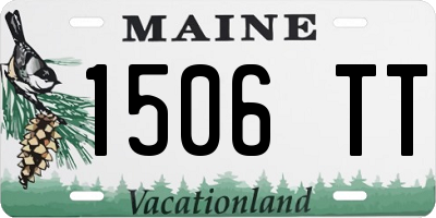 ME license plate 1506TT