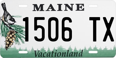 ME license plate 1506TX