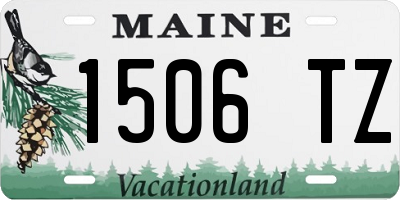 ME license plate 1506TZ