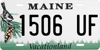 ME license plate 1506UF