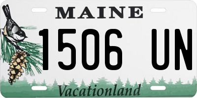 ME license plate 1506UN