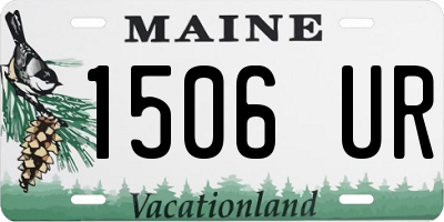 ME license plate 1506UR