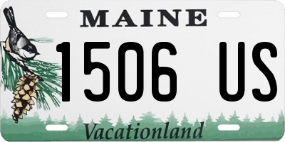 ME license plate 1506US