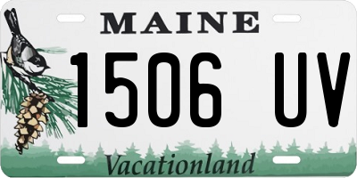 ME license plate 1506UV