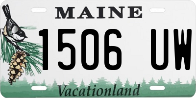 ME license plate 1506UW