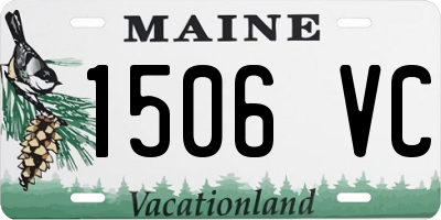 ME license plate 1506VC