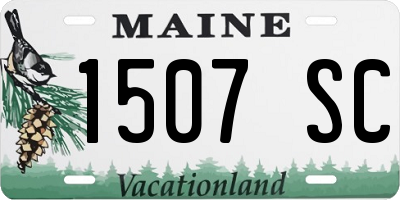 ME license plate 1507SC