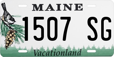 ME license plate 1507SG