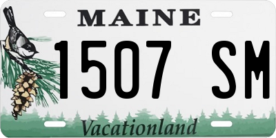 ME license plate 1507SM