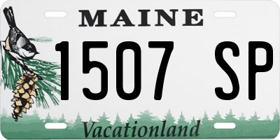 ME license plate 1507SP