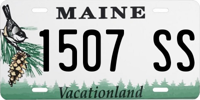 ME license plate 1507SS