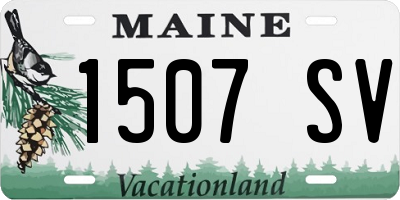 ME license plate 1507SV