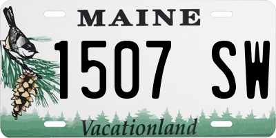 ME license plate 1507SW