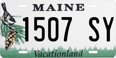 ME license plate 1507SY
