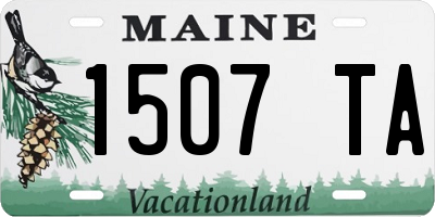 ME license plate 1507TA
