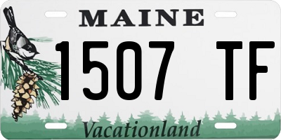 ME license plate 1507TF