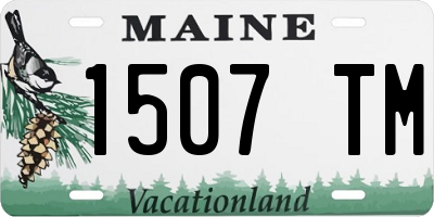 ME license plate 1507TM