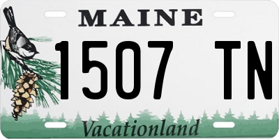 ME license plate 1507TN