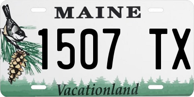 ME license plate 1507TX