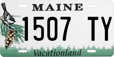 ME license plate 1507TY