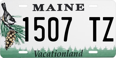 ME license plate 1507TZ