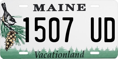 ME license plate 1507UD