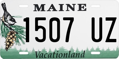 ME license plate 1507UZ