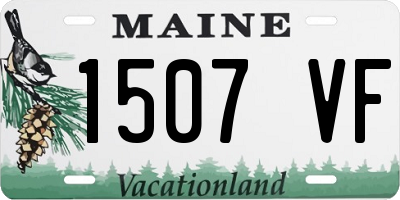 ME license plate 1507VF