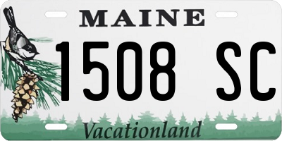 ME license plate 1508SC