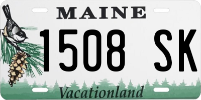 ME license plate 1508SK