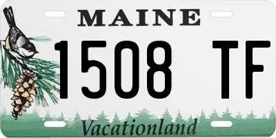 ME license plate 1508TF
