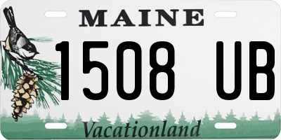 ME license plate 1508UB