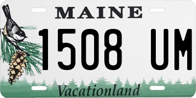 ME license plate 1508UM