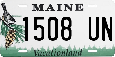 ME license plate 1508UN