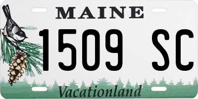 ME license plate 1509SC