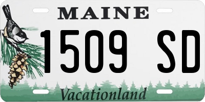 ME license plate 1509SD