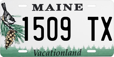 ME license plate 1509TX
