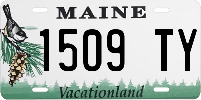 ME license plate 1509TY