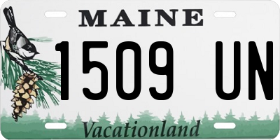 ME license plate 1509UN