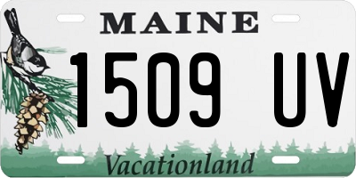 ME license plate 1509UV