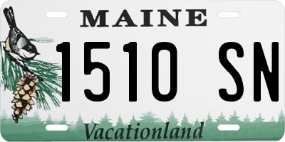 ME license plate 1510SN