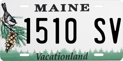 ME license plate 1510SV