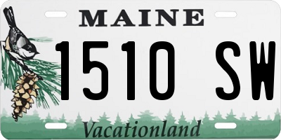 ME license plate 1510SW