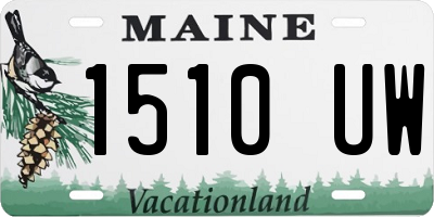 ME license plate 1510UW