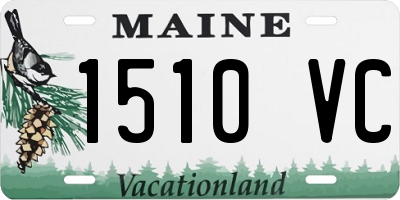 ME license plate 1510VC