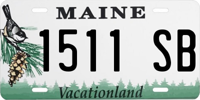 ME license plate 1511SB