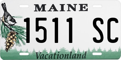 ME license plate 1511SC