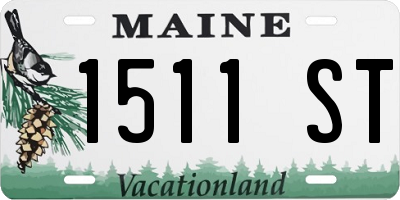 ME license plate 1511ST