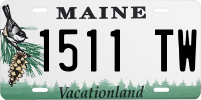 ME license plate 1511TW